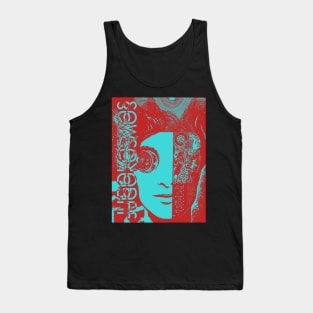 Yugoslavia Futurism art portrait Tank Top